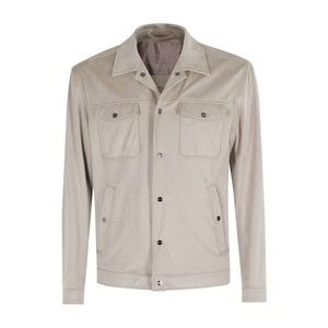 Herno Suede Jacket With Classic Collar - NWT
